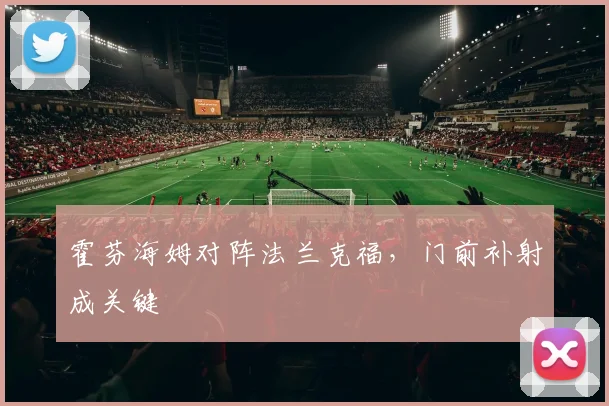 霍芬海姆对阵法兰克福,门前补射成关键